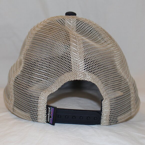 Patagonia Eat Local Upstream Bear Navy/Tan Trucker/Baseball Hat Snapback - Picture 6 of 9